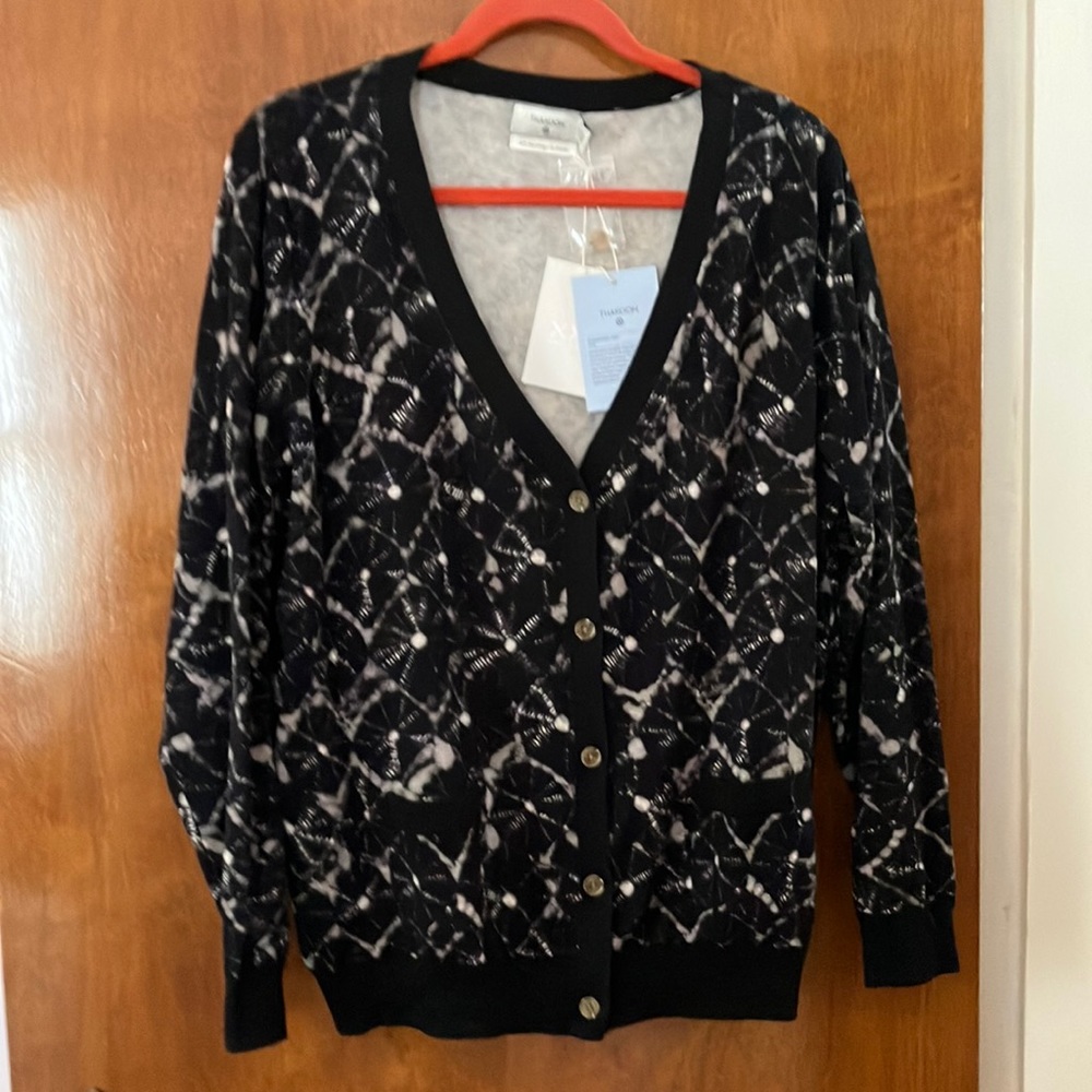 NWT Fabulous Thakoon for Target V-Neck Shibori Design Cardigan, size 2X